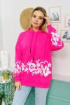 148723 Baskili Kapsonlu Sweatshirt